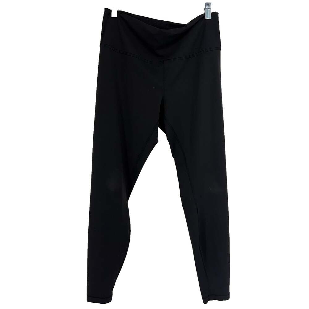 Lululemon Women 14 Wunder Train High Rise Tight 28" Black Athleisure Activewear